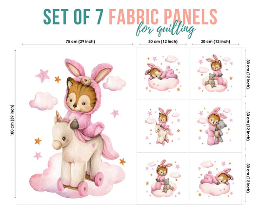 baby fabric panels for quilting