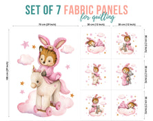 baby fabric panels for quilting