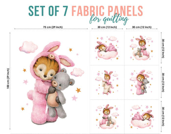 baby fabric panels for quilting