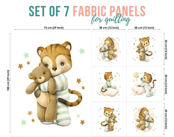 baby fabric panels for quilting