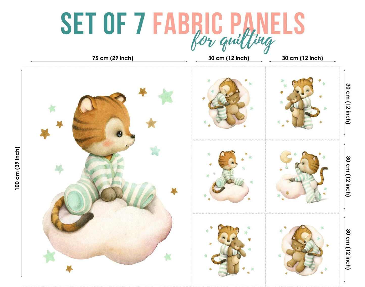 baby fabric panels for quilting