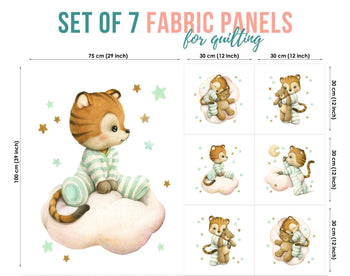 baby fabric panels for quilting