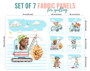 baby fabric panels for quilting