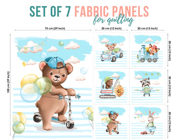 baby fabric panels for quilting