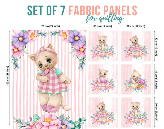 baby fabric panels for quilting, Quilting Fabric, Quilt Material, Blanket Making, DIY Sewing Projects