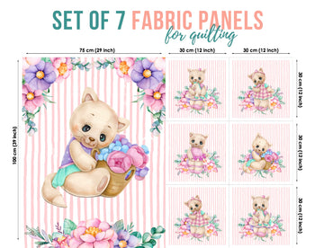 baby fabric panels for quilting, Quilting Fabric, Quilt Material, Blanket Making, DIY Sewing Projects