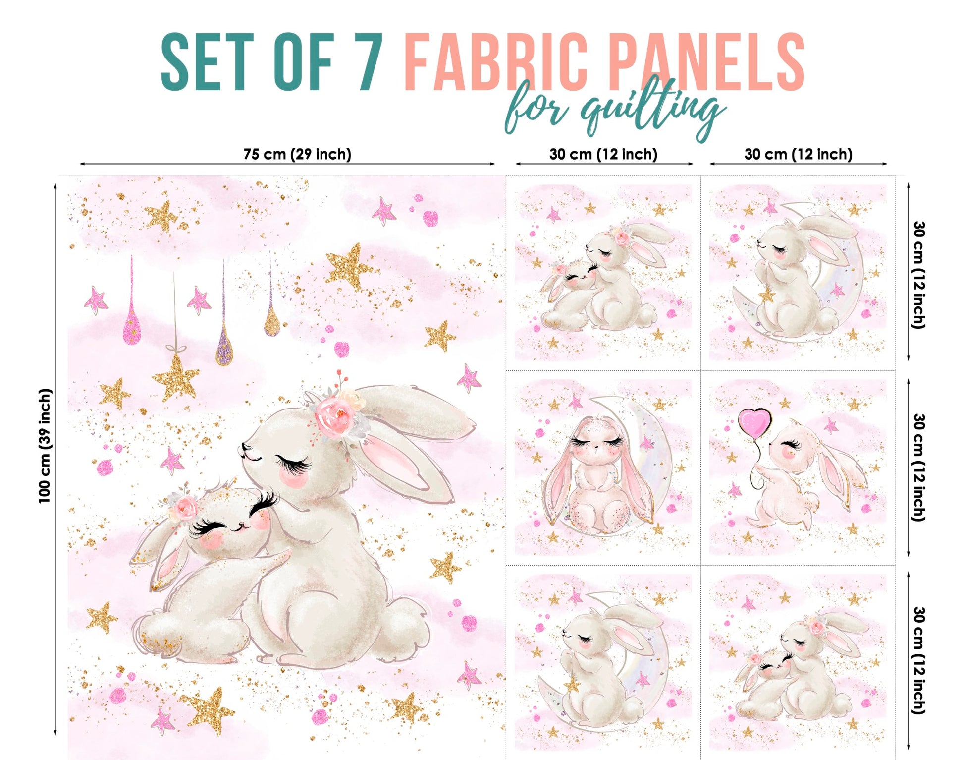 baby fabric panels for quilting