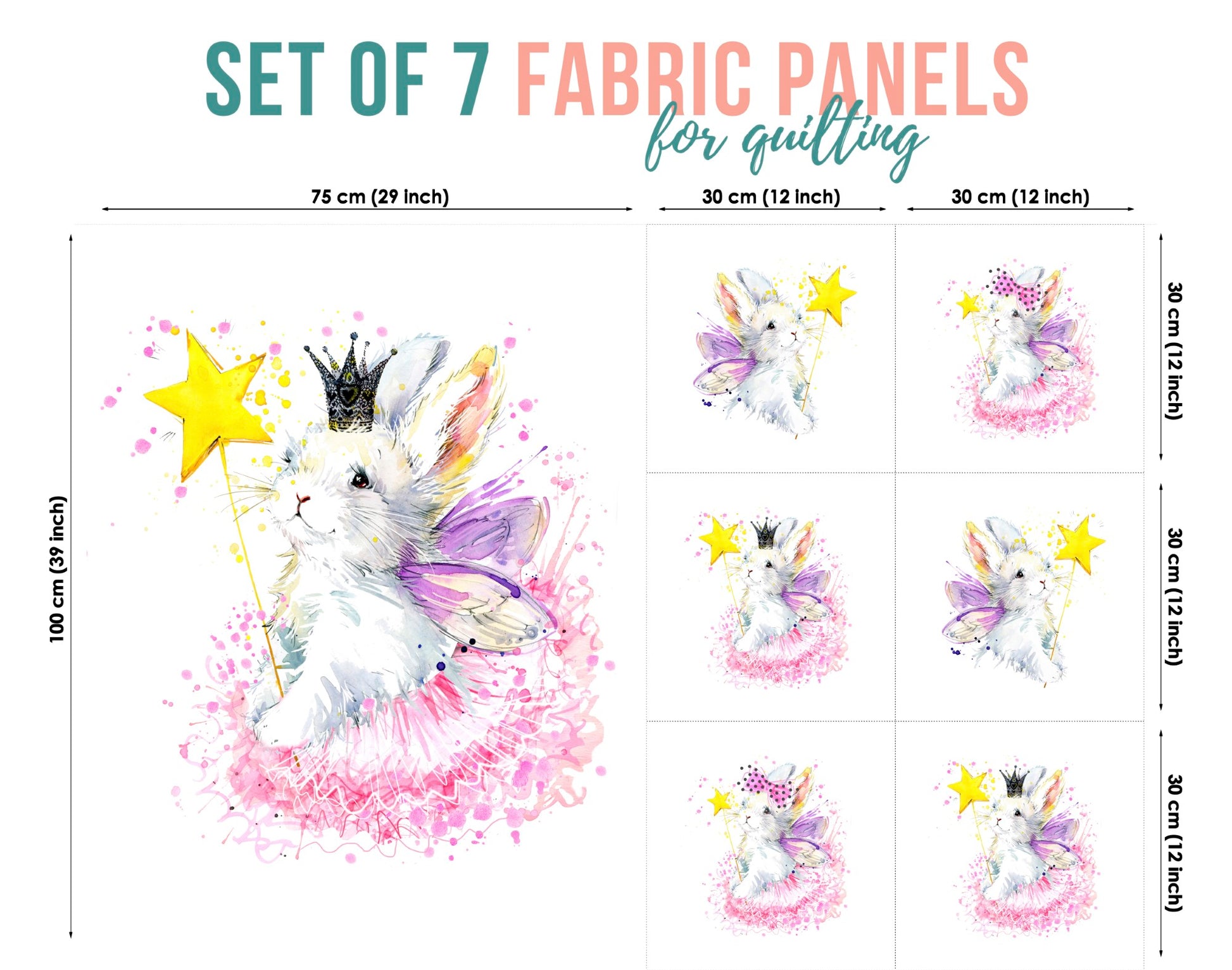 Baby Fabric Panels for Quilting, Baby Quilt Panels, Fabric Panels for Baby Quilts, Fabric Panels for Quilts, Quilting Fabric, Quilt Material, Blanket Making, DIY Sewing Projects