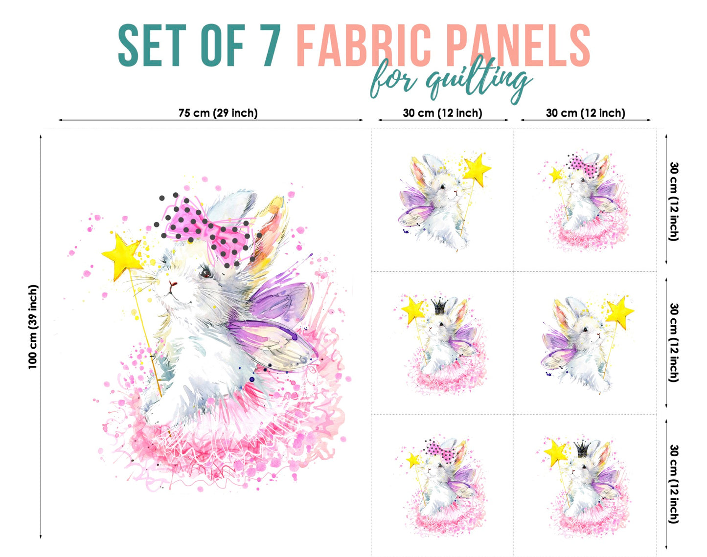 Baby Fabric Panels for Quilting, Baby Quilt Panels, Fabric Panels for Baby Quilts, Fabric Panels for Quilts, Quilting Fabric, Quilt Material, Blanket Making, DIY Sewing Projects