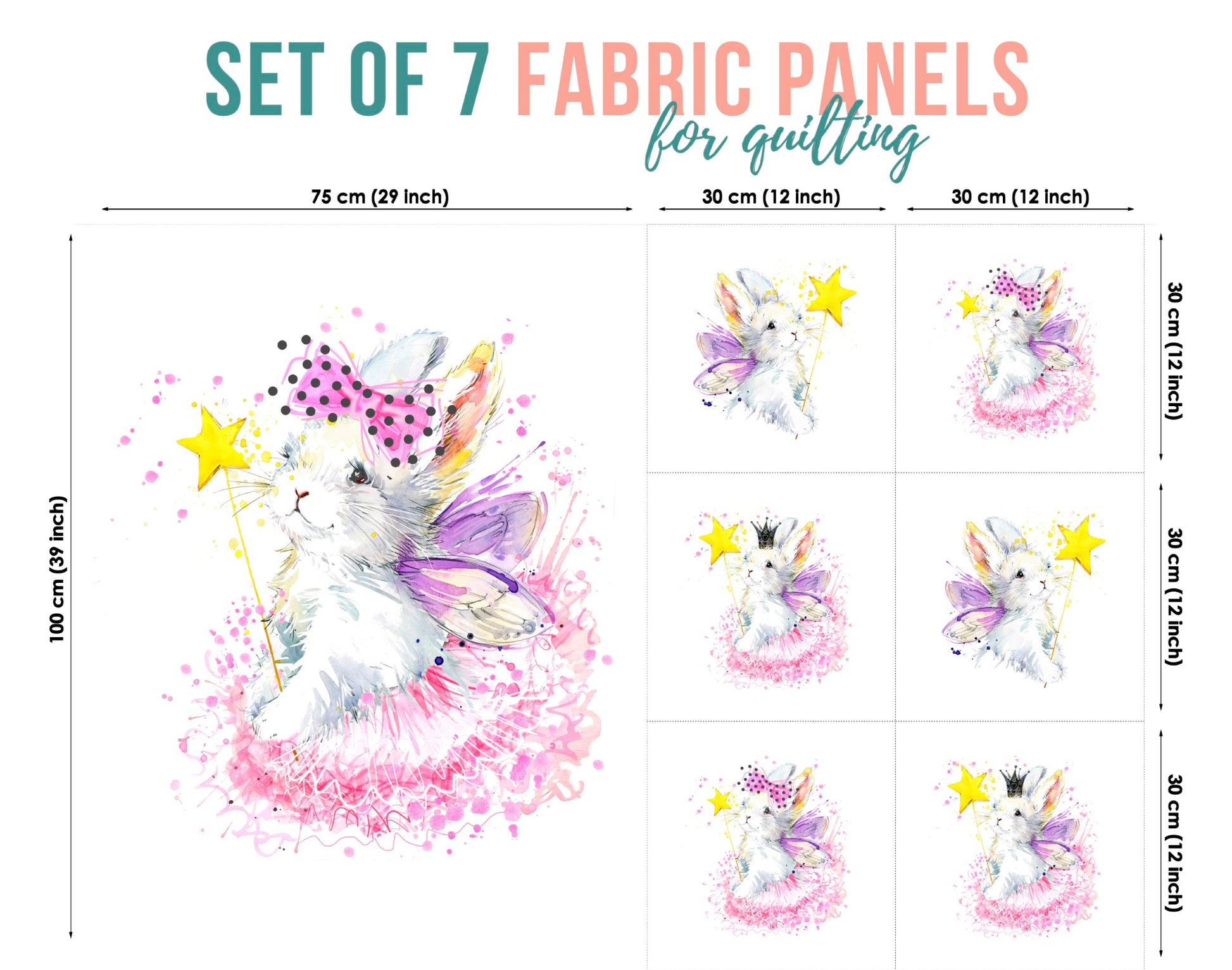 Baby Fabric Panels for Quilting, Baby Quilt Panels, Fabric Panels for Baby Quilts, Fabric Panels for Quilts, Quilting Fabric, Quilt Material, Blanket Making, DIY Sewing Projects