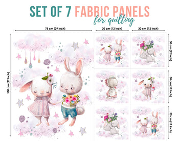 baby fabric panels for quilting