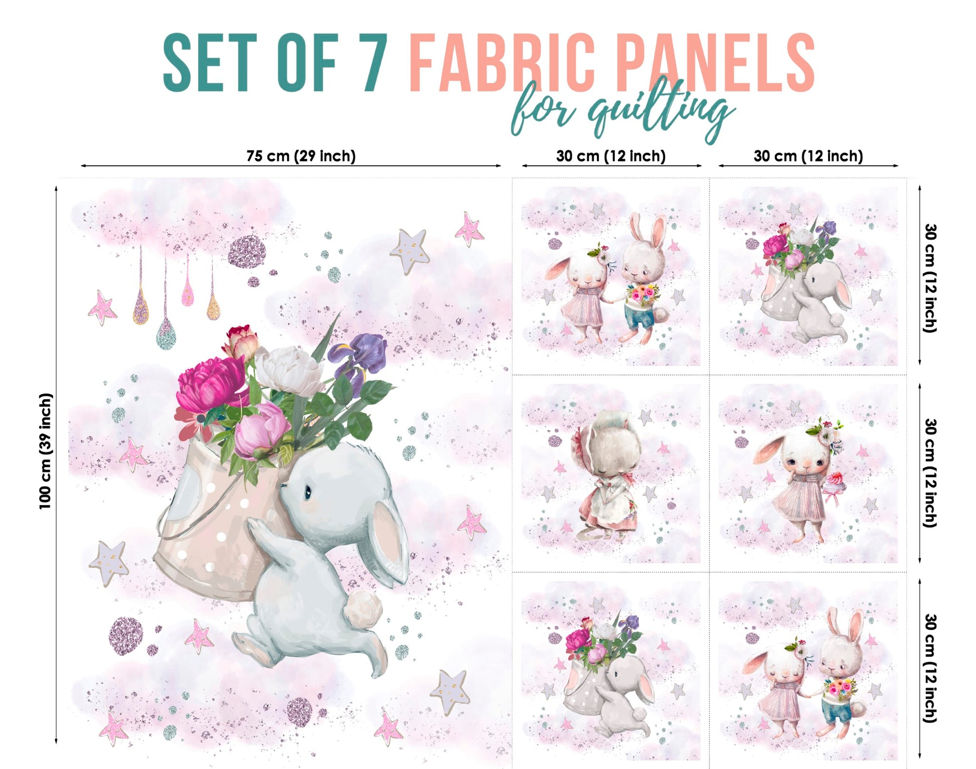 baby fabric panels for quilting