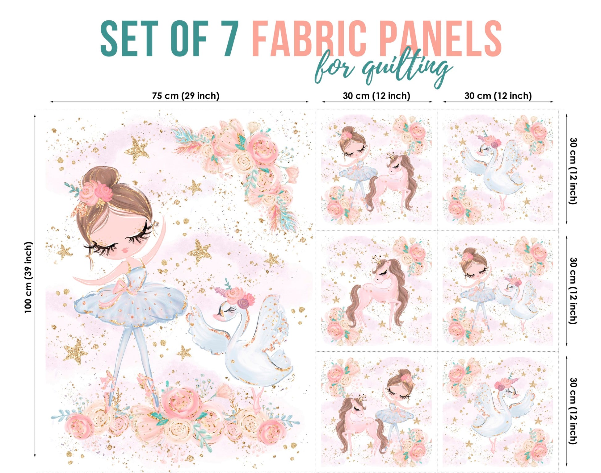 baby fabric panels for quilting