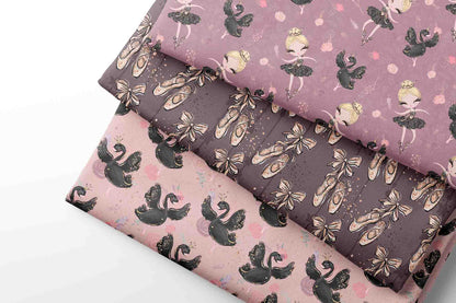 Black Swan Ballerina - Coordinating Fabric for Quilting