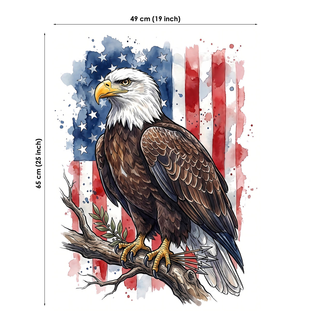 American Eagle Fabric Panels for Quilting