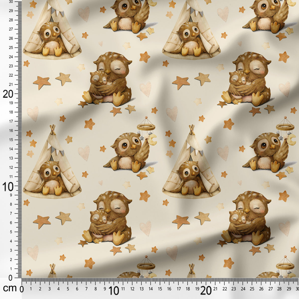 Cute Baby Owl - Coordinating Fabric for Quilting