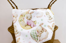 Cute bunny Set of 7 Fabric Panels