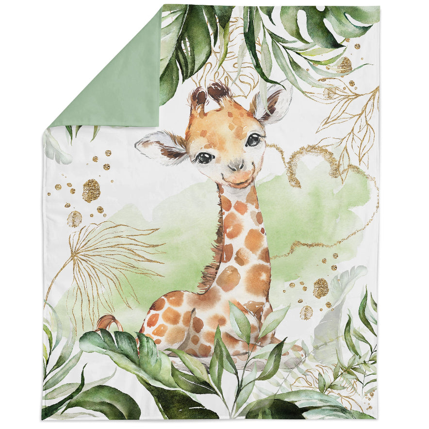 Jungle Safari Giraffe Fabric Panels for Quilting - Main Image