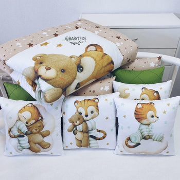 Baby Tiger Set of 7 Fabric Panels